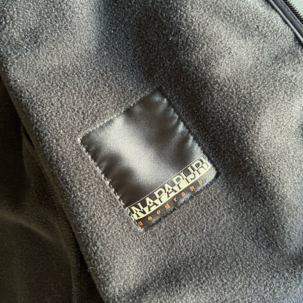 Napapijri Mens Black Soft Shell Hooded Jacket - Picture 8 of 10
